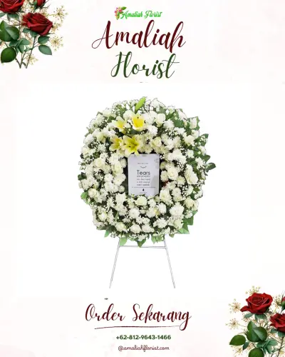 Krans Bunga Duka Cita di Jambuluwuk
